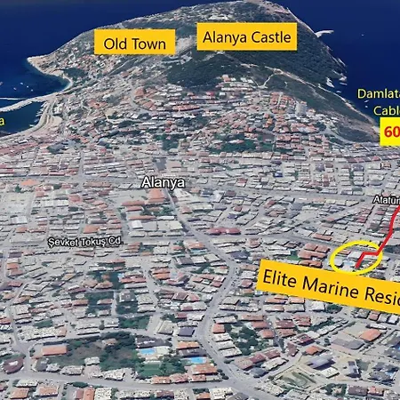 Elite Marine - Cleopatra, Center Apartment Alanya